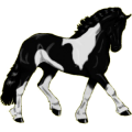 Pegasus-Pony Norweger Hellfalben