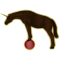 Einhorn-Reitpferd Araber Rotbrauner