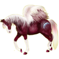 Pegasus-Pony Haflinger Fuchs mit heller Mähne