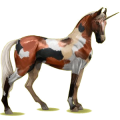 Einhorn-Reitpferd Dunkelfuchs