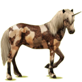 Einhorn-Reitpferd Mausgrau
