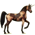 Einhorn-Reitpferd Falbe