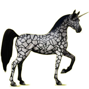 Einhorn-Reitpferd Araber Strawberry Roan