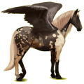 Pegasus-Reitpferd Paso Peruano Fuchs mit heller Mähne