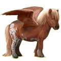 Pegasus-Pony Shetlandpony Fuchs
