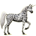 Einhorn-Reitpferd Fuchs mit heller Mähne