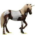 Einhorn-Reitpferd Isländer Dunkelfuchs