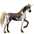 Einhorn-Reitpferd Araber Fuchs