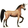 Geflügeltes Einhorn-Reitpferd Araber Apfelschimmel
