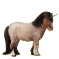 Einhorn-Pony Fuchs mit heller Mähne