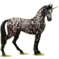 Einhorn-Reitpferd Rotbrauner
