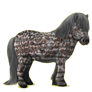 Pegasus-Pony Shetlandpony Rotbrauner