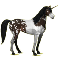 Einhorn-Reitpferd Mustang Rotbrauner