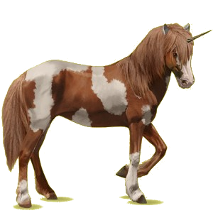 Einhorn-Reitpferd Brumby Fuchs