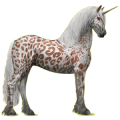 Einhorn-Reitpferd Friese Rappe