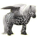 Pegasus-Pony Shetlandpony Fuchs mit heller Mähne