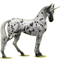 Einhorn-Reitpferd Overo-Fuchsschecke
