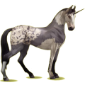 Einhorn-Reitpferd Fuchs