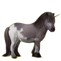 Einhorn-Pony Shetlandpony Rotbrauner