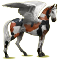 Pegasus-Reitpferd Dunkelbrauner