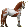 Einhorn-Reitpferd Friese Rappe