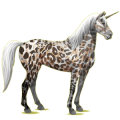 Einhorn-Reitpferd Mustang Roan