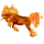 Einhorn-Reitpferd Paint Horse Apfelschimmel mit Tobiano-Scheckung