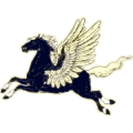Pegasus-Reitpferd Friese Rappe