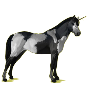 Einhorn-Pony Welsh Cob Rotbrauner