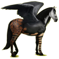 Pegasus-Reitpferd Andalusier Hellgrau