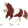 Einhorn-Reitpferd Orlow-Traber Dunkelbrauner