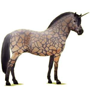 Einhorn-Pony Norweger Braunfalben