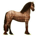 Reitpferd Friese Rappe