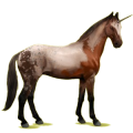 Einhorn-Reitpferd Hellgrau