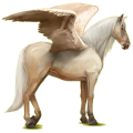 Pegasus-Reitpferd Andalusier Hellgrau
