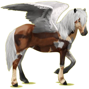 Pegasus-Reitpferd Isländer Fuchs