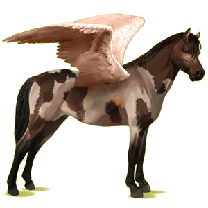 Pegasus-Pony Deutsches Reitpony Apfelschimmel