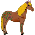 Pegasus-Reitpferd Oldenburger Dunkelbrauner