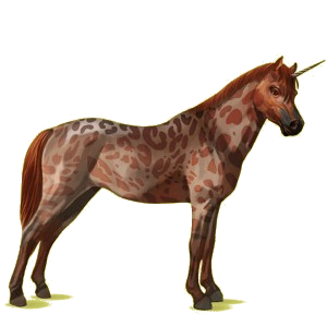 Einhorn-Pony Welsh Cob Strawberry Roan