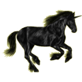 Einhorn-Reitpferd Araber Apfelschimmel