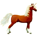 Einhorn-Reitpferd Deutsches Reitpferd Fuchs