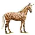 Einhorn-Reitpferd Hellgrau