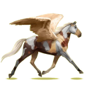 Pegasus-Reitpferd Orlow-Traber Fuchs mit heller Mähne