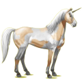 Einhorn-Reitpferd Mustang Roan