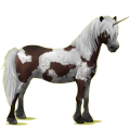 Einhorn-Pony Neufundland Pony Rappe