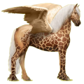 Pegasus-Reitpferd Friese Rappe