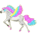 Pegasus-Reitpferd Araber Dunkelbrauner