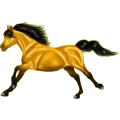 Pegasus-Reitpferd Paint Horse Brauner mit Tovero-Scheckung 