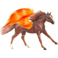 Pegasus-Reitpferd Araber Fuchs