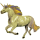 Einhorn-Reitpferd Paint Horse Palomino mit Tobiano-Scheckung